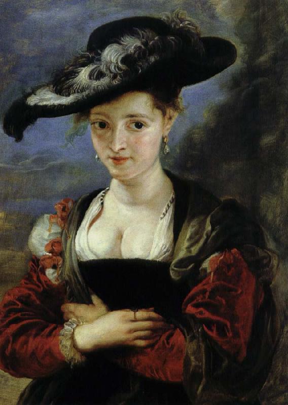 Peter Paul Rubens halmhatten Sweden oil painting art